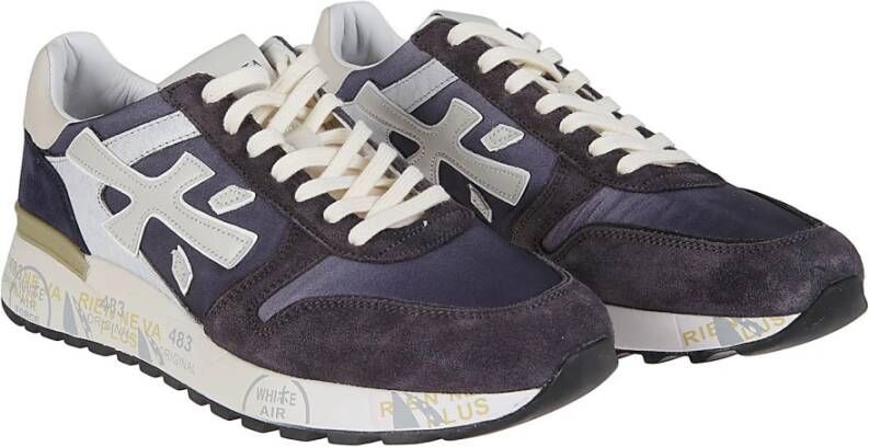 Premiata Blauw Wit Mick Sneakers Blue Heren