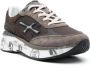 Premiata Bruine Moerun Leren Sneakers Vetersluiting Ontwerp Brown Heren - Thumbnail 2