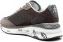 Premiata Bruine Moerun Leren Sneakers Vetersluiting Ontwerp Brown Heren - Thumbnail 3