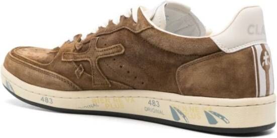 Premiata Bruine Sneakers met Contrasterende Details Brown Heren