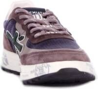 Premiata Bruine Sneakers met Logo Detail Brown Heren