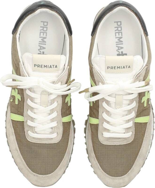 Premiata Bruine Sneakers Stijlvol Ontwerp Multicolor Heren