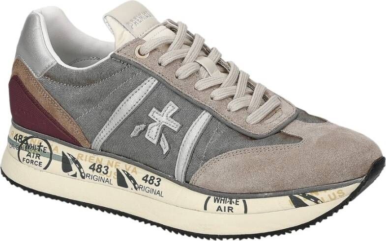 Premiata Bruine Sneakers voor Mannen Brown Dames