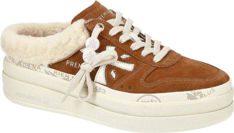 Premiata Bruine Sneakers voor Mannen Brown Dames