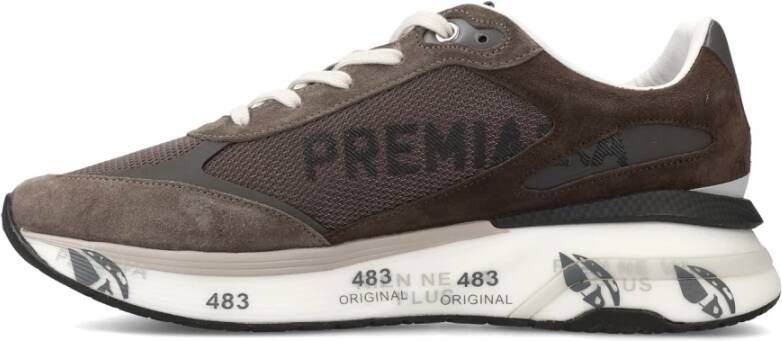 Premiata Bruine Sneakers voor Mannen Brown Heren