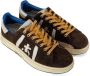 Premiata Bruine Suède Sneakers met Bedrukte Zool en Leren Logo Brown Heren - Thumbnail 5