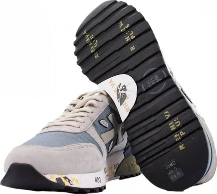 Premiata Canvas sneakers in grijze contrasten Gray Heren