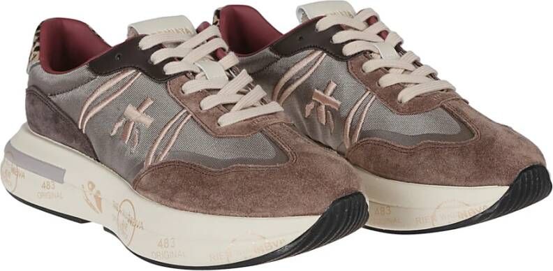 Premiata Casual Sneakers Brown Dames