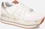 Premiata Witte platte schoenen met inzetontwerp White Dames - Thumbnail 6