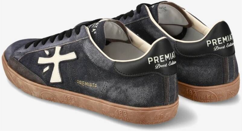 Premiata Casual Sneakers voor Mannen Blue Heren