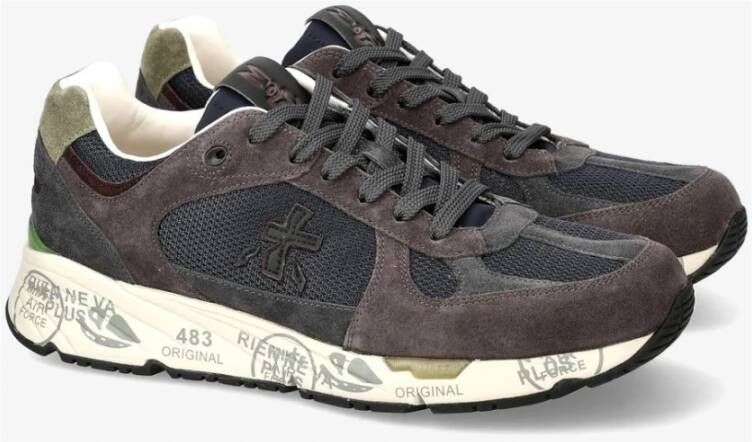 Premiata Casual Sneakers voor Mannen Blue Heren