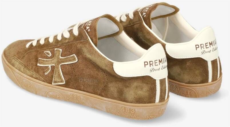 Premiata Casual Sneakers voor Mannen Brown Heren