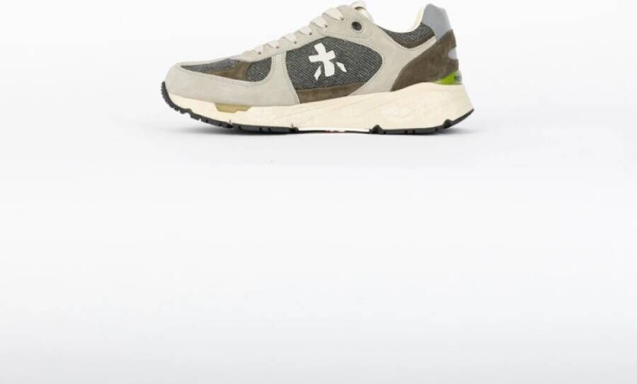 Premiata Casual Sneakers voor Mannen Green Heren