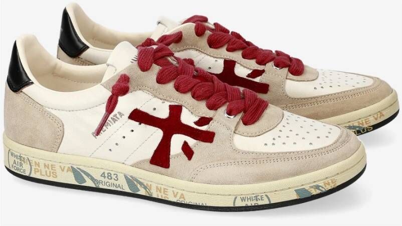 Premiata Clayd Basket Sneakers Beige Dames