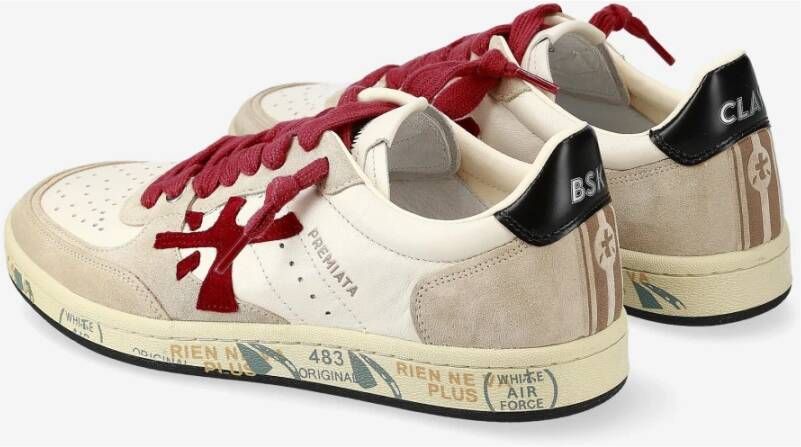 Premiata Clayd Basket Sneakers Beige Dames