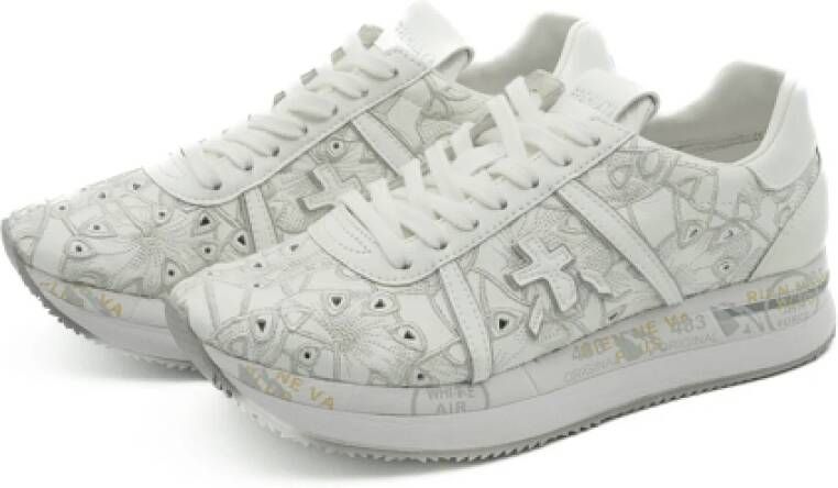 Premiata Damesschoenen Conny 7364 Ss25 White Dames