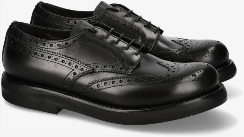 Premiata Derby 32203A in vitello Black Heren