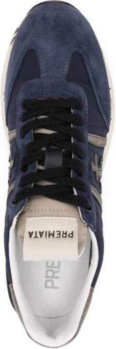 Premiata Donkerblauw Grijze Sneakers Blue Dames