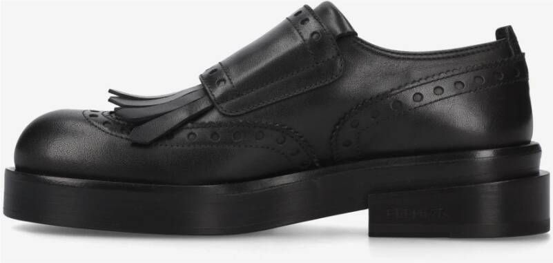 Premiata Elegante Monk Brogue Leren Schoenen Black Dames