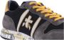 Premiata Heren Eric Zwart Geel Contrast Sneakers Black Heren - Thumbnail 5