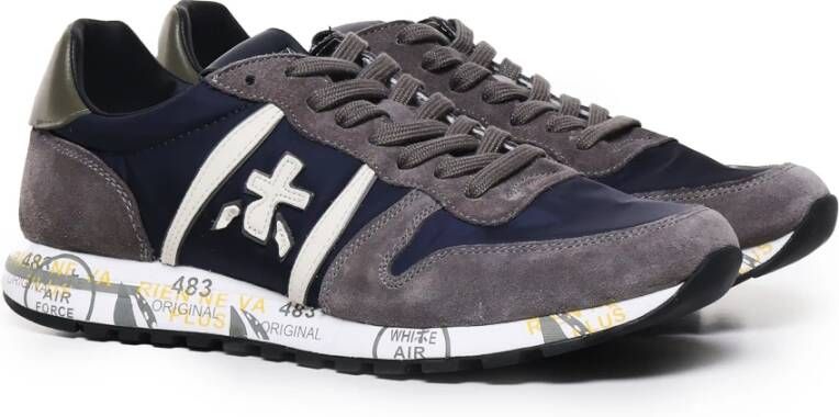 Premiata Eric Model Sneakers Grijs Blauw Multicolor Heren