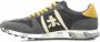 Premiata Heren Eric Zwart Geel Contrast Sneakers Black Heren - Thumbnail 2