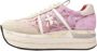 Premiata Gaatjesvetersneakers met platformszool Pink Dames - Thumbnail 3