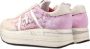 Premiata Gaatjesvetersneakers met platformszool Pink Dames - Thumbnail 5