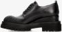 Premiata Geborsteld leren sleehak veterschoenen Black Dames - Thumbnail 3