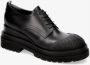 Premiata Geborsteld leren sleehak veterschoenen Black Dames - Thumbnail 4