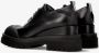 Premiata Geborsteld leren sleehak veterschoenen Black Dames - Thumbnail 5