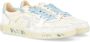 Premiata Gebruikte Leren Sneaker Clay 6780 Blauw White Dames - Thumbnail 2