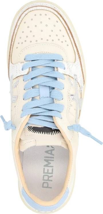 Premiata Gebruikte Leren Sneaker Clay 6780 Blauw White Dames