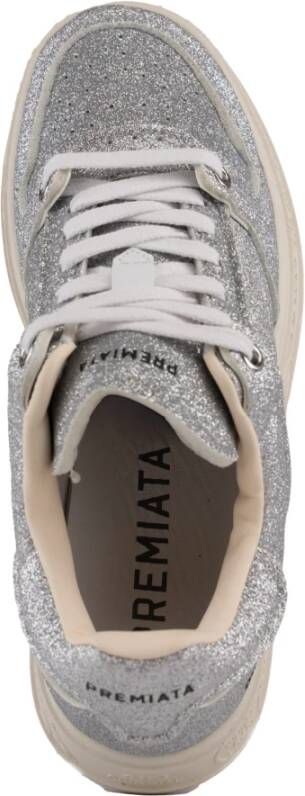 Premiata Glitter Dames Sneakers Zilver Gray Dames