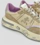 Premiata Gouden Nylon Sneaker Cassie Model Beige Dames - Thumbnail 2