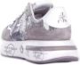 Premiata Grijze Logo Sneakers Leren Rubberen Zool Gray Dames - Thumbnail 5