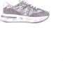 Premiata Grijze Logo Sneakers Leren Rubberen Zool Gray Dames - Thumbnail 7