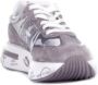 Premiata Grijze Logo Sneakers Leren Rubberen Zool Gray Dames - Thumbnail 8