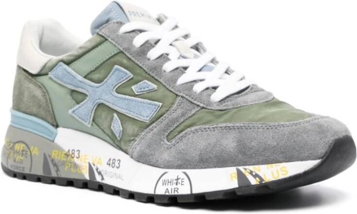 Premiata Grijze Mick 6617 Leren Sneakers Multicolor Heren