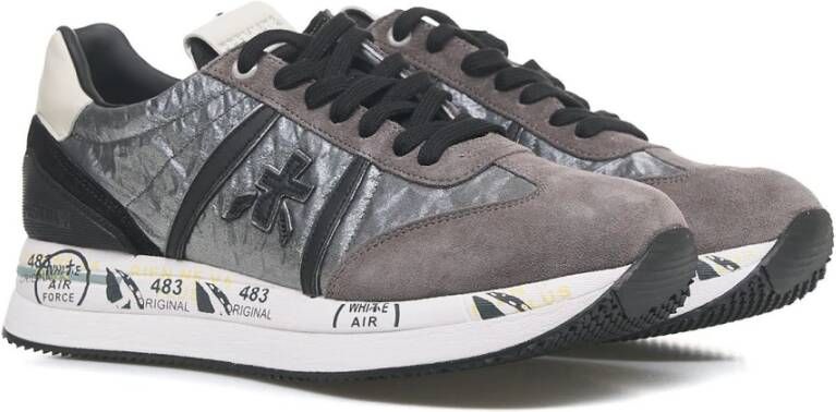 Premiata Grijze Sneakers Aw24 Damesschoenen Gray Dames