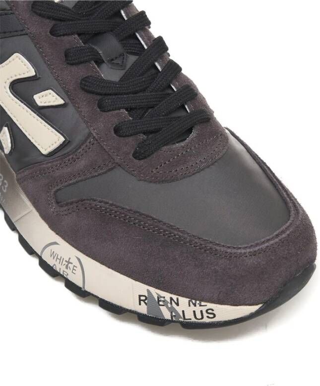 Premiata Suède Leren Sneakers Mick 6870 Black Heren