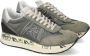 Premiata Grijze Sneakers met Leer en Stof Gray Dames - Thumbnail 4