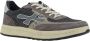 Premiata Grijze Sneakers Retro Stijl Mesh Suède Gray Heren - Thumbnail 2