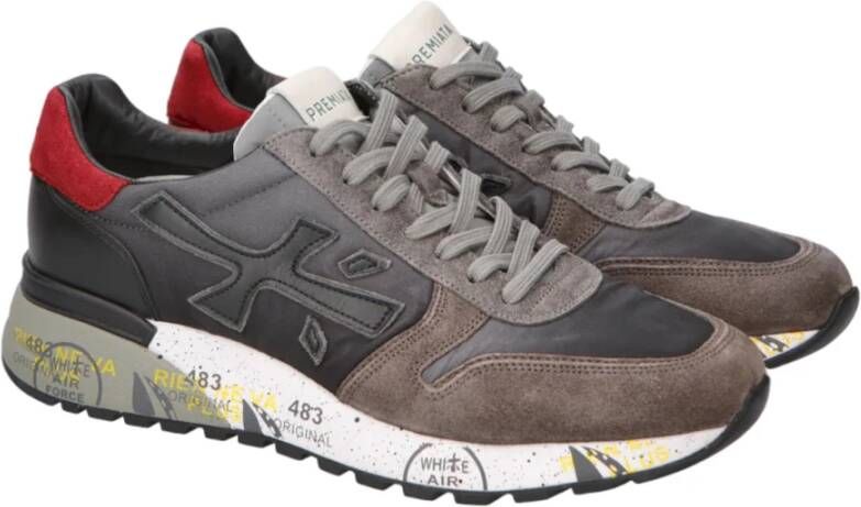 Premiata Grijze Sneakers voor Mannen Gray Heren