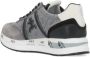 Premiata Grijze Witte Leren Tech Fabric Sneakers Gray Dames - Thumbnail 4