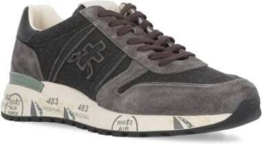 Premiata Grijze Groene Sneakers voor Heren Aw24 Gray Heren