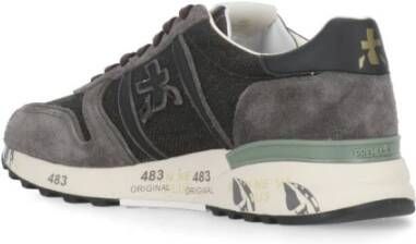 Premiata Grijze Groene Sneakers voor Heren Aw24 Gray Heren