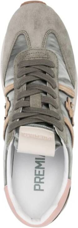 Premiata Groene Mesh Panel Sneakers Multicolor Dames