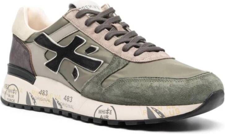 Premiata Groene platte schoenen Mick Green Heren