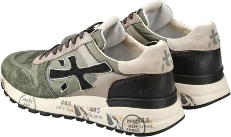 Premiata Groene Sportieve Textiel Sneakers Green Heren